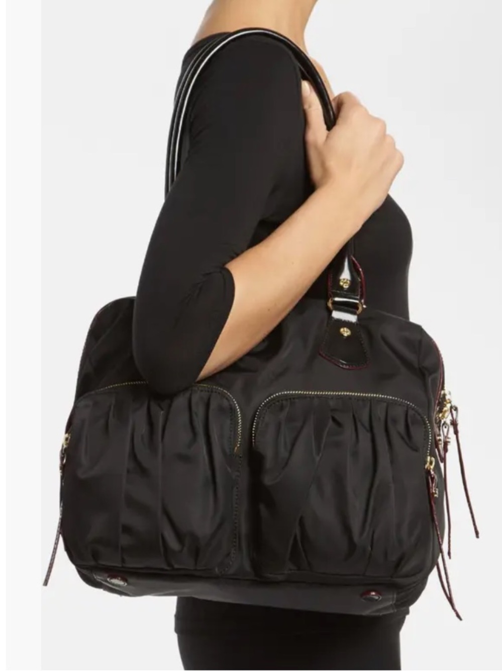 MZ WALLACE Black Nylon Travel Bag
